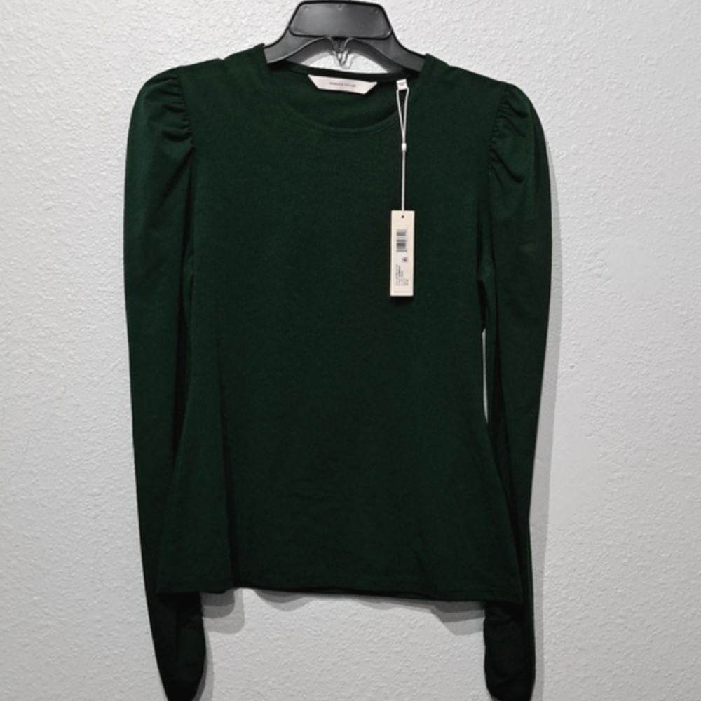 Rebecca Taylor Ruched Long-Sleeve Top - Picture 3 of 8